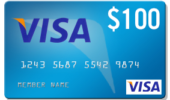 $100 visa gift card